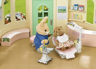Sylvanian Families Country Dentist Set Toy Playset for Ages 3 and Up collectible from Curious Minds