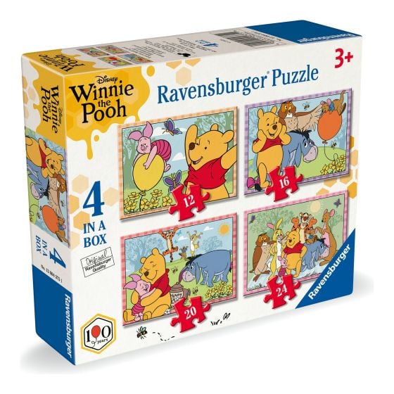 Winnie the Pooh 4 in a Box Jigsaw Puzzles