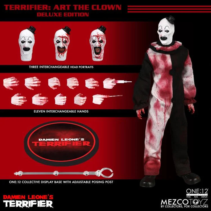 Terrifier One:12 Collective Art the Clown (Deluxe Edition) Action Figure