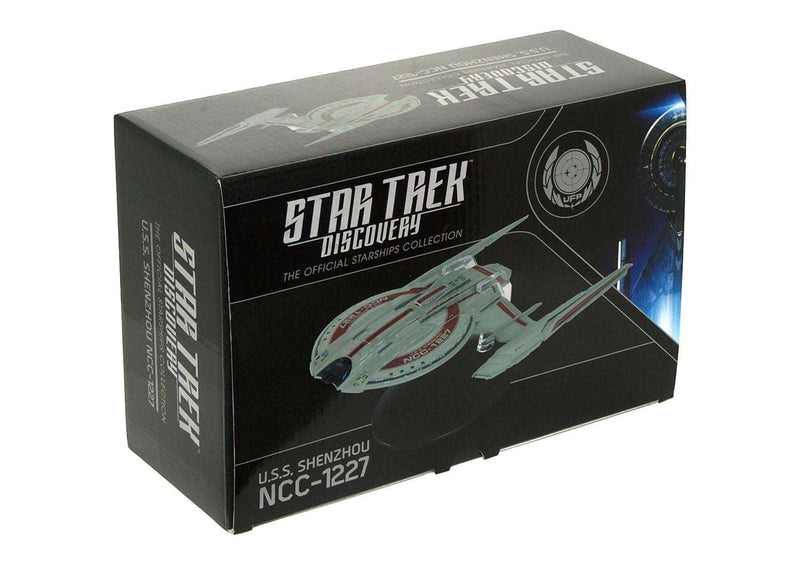 U.S.S. Shenzhou NCC-1227 (Walker class) Discovery Ship Model Die Cast Starship (Eaglemoss / Star Trek), packaging shot