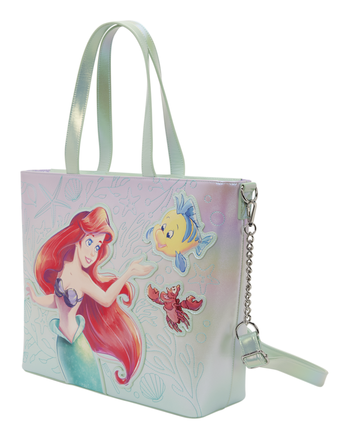 loungefly-disney-the-little-mermaid-ariel-flounder-tote-bag-with-coin-bag