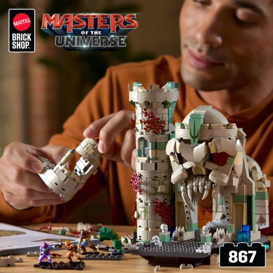 Mattel Brick Shop Masters of the Universe Battle of Castle Grayskull Building Toy Kit