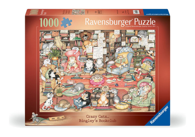 Crazy Cats - Bingley's Bookclub, 1000pc - Image