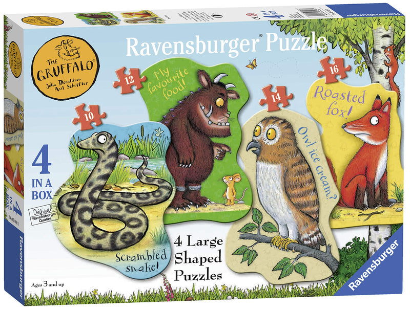 The Gruffalo Large Shaped Jigsaw Puzzles 4 Pack