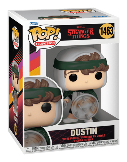 Pop! Vinyl Stranger Things Season 4 Dustin with Shield