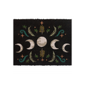 Black Dark Forest Moon Phase Doormat