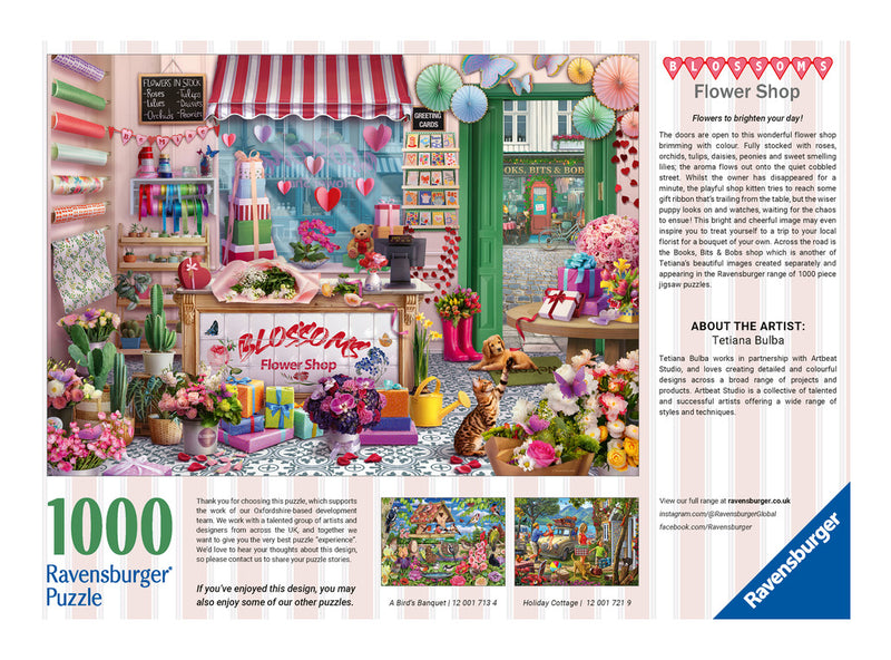 Blossoms Flower Shop 1000 Piece Jigsaw Puzzle