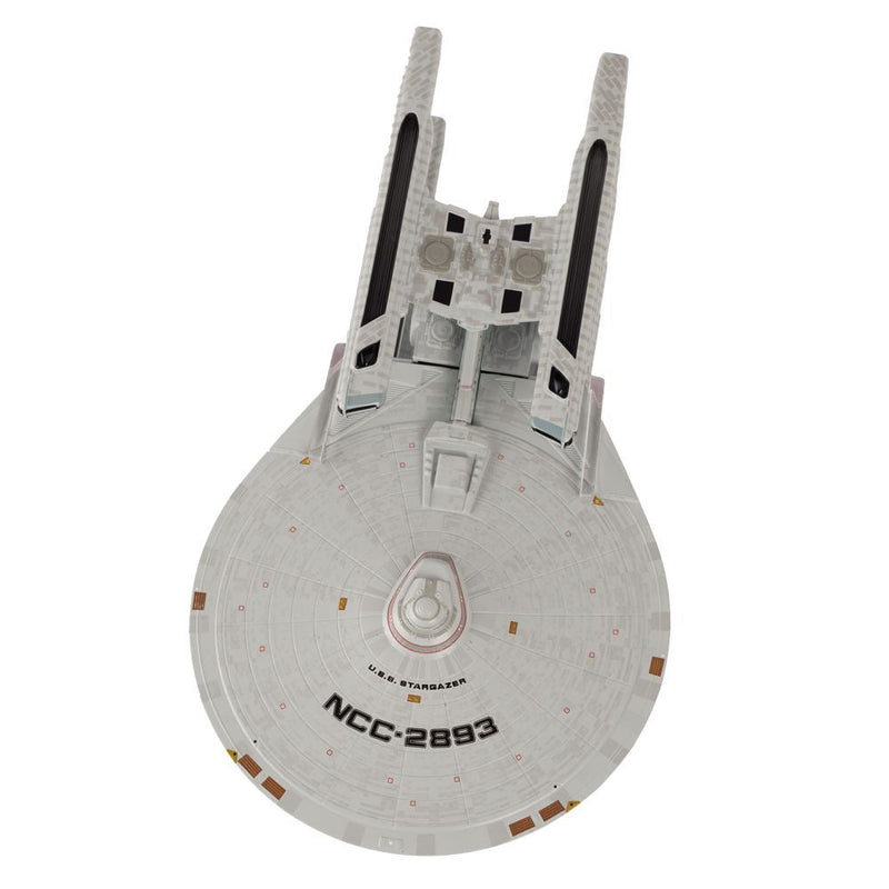 U.S.S. Stargazer NCC-2893 XL Edition Starship Ship Model Die Cast Starship SSSUK631 (Eaglemoss / Star Trek), side angle