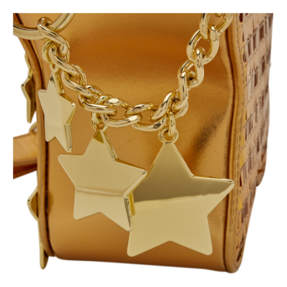 Loungefly - Figural Gold Stars Sequin Crossbody Bag