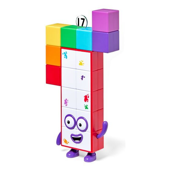 Numberblocks Friends Seventeen and Eighteen, display view