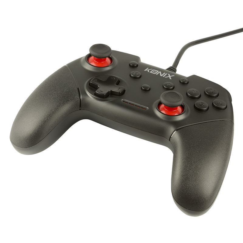 Konix Mythics Wired Controller Black for Nintendo Switch close up detail
