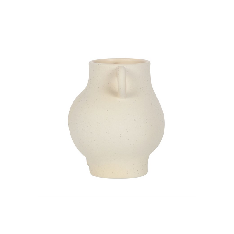 Cream Speckle Bum Plant Pot