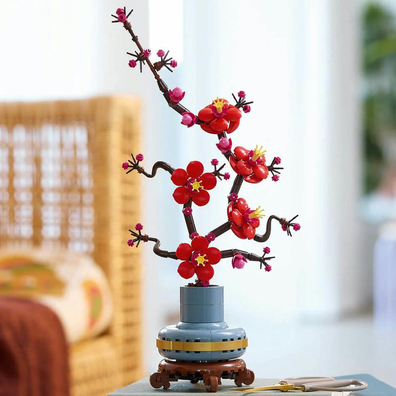 Lego Botanicals 10369 Plum Blossom Building Set for Adults Age 18 & Up, side angle