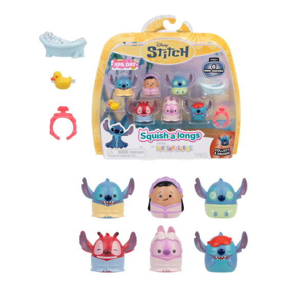 Squishalongs - 6 Fig.Pack (Stitch Style3) W1