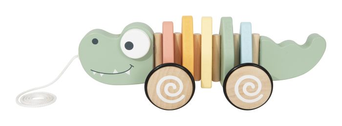 Wooden Pull Along Crocodile