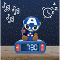 Marvel Captain America Alarm Clock With Night Light