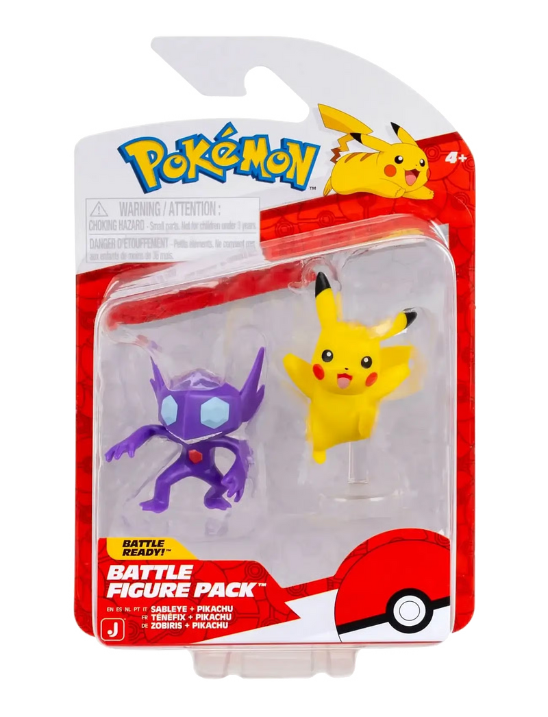 Pokemon - Sableye & Pikachu Battle Figure Pack collectible from Jazwares