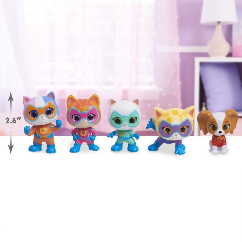SuperKitties Collectible Hero Squad Figure Set - Image