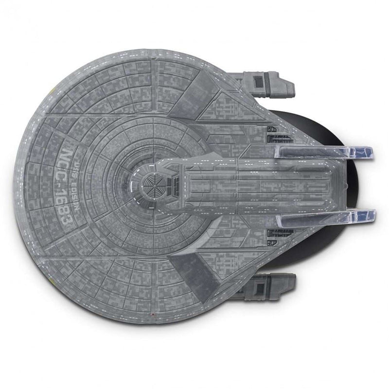 U.S.S. Edison NCC-1683 (Hoover-class) Discovery Ships Model Diecast Ship SSDUK015 (Eaglemoss / Star Trek), rear view