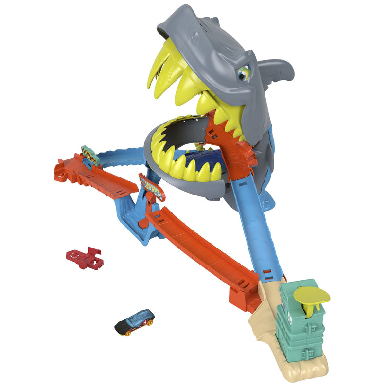 Hot Wheels City Shark Chomp Beach Playset - Image