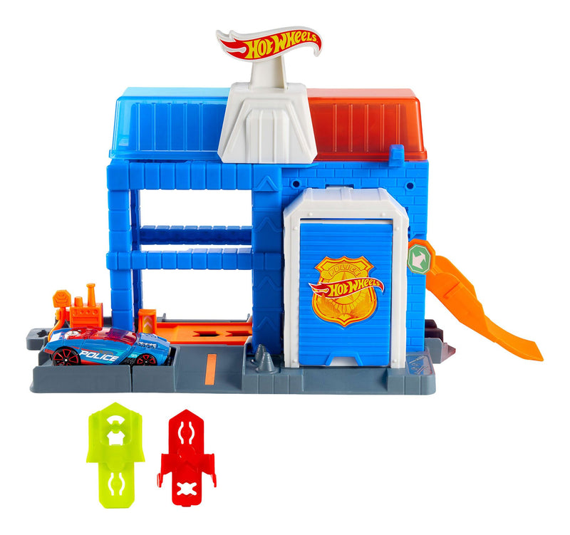 Hot Wheels City Downtown Police Tower Playset - Image