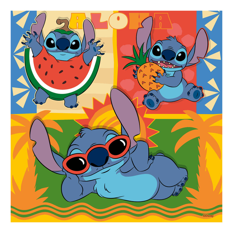 Disney Stitch 3x 49 Piece Jigsaw Puzzles