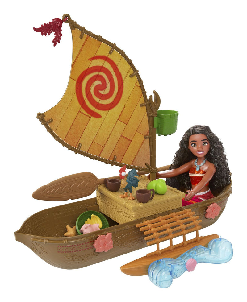 Disney Moana Floating Ocean Voyager Canoe Playset - Image