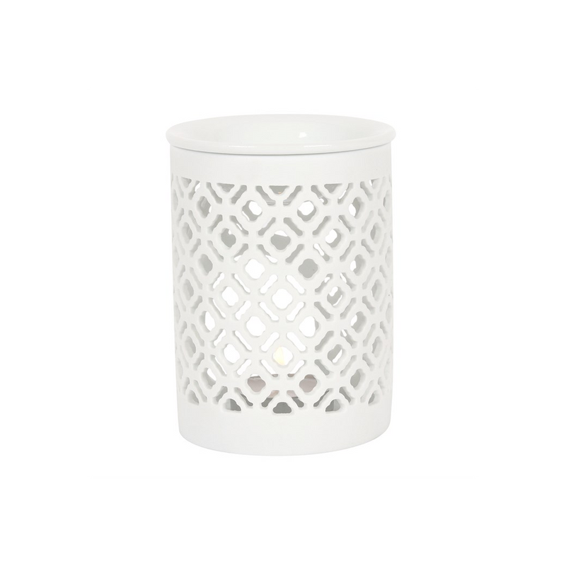 Matte Lattice Cut Oil Burner