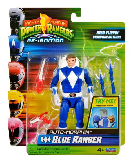 Mighty Morphin Power Rangers Auto Morphin Blue Ranger