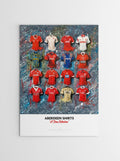 Aberdeen FC Shirts - A2 Signed Limited Edition Prints, alternate view