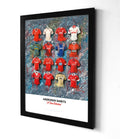 Aberdeen FC Shirts - A2 Signed Limited Edition Prints, side angle