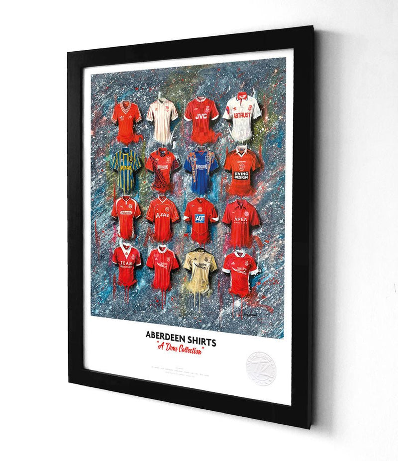 Aberdeen Shirts A3 collectible from Terry Kneeshaw Art