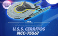 U.S.S. Cerritos NCC-75567 XL EDITION Ship Model Die Cast Starship Special Issue Lower Decks (Eaglemoss / Star Trek, rear view