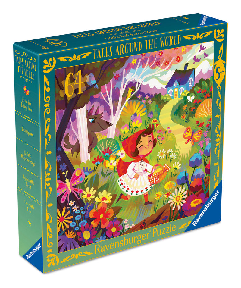Little Red Riding Hood 64 Piece Square Jigsaw Puzzle
