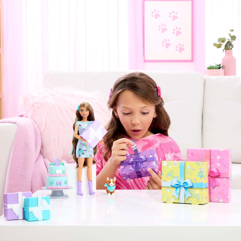 Barbie Party Unboxed Doll Brunette