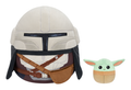 Squishmallows 12in Mandalorian with3.5in Grogu