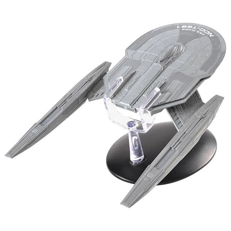 U.S.S. Clarke NCC-1661 (Malachowski-class) Discovery Diecast Model Ship (Eaglemoss / Star Trek), side angle