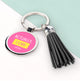 Personalised Actually I Can Tassle Keyring