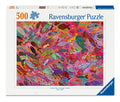 Fish in Fuchsia 500 Piece Jigsaw Puzzle