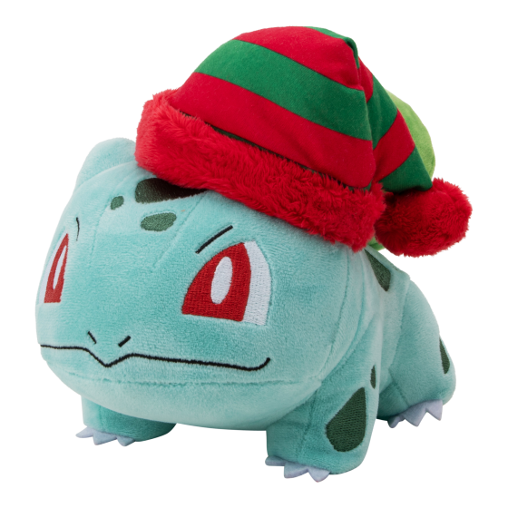 Pokemon - 8in Plush Bulbasaur W/Striped Hat