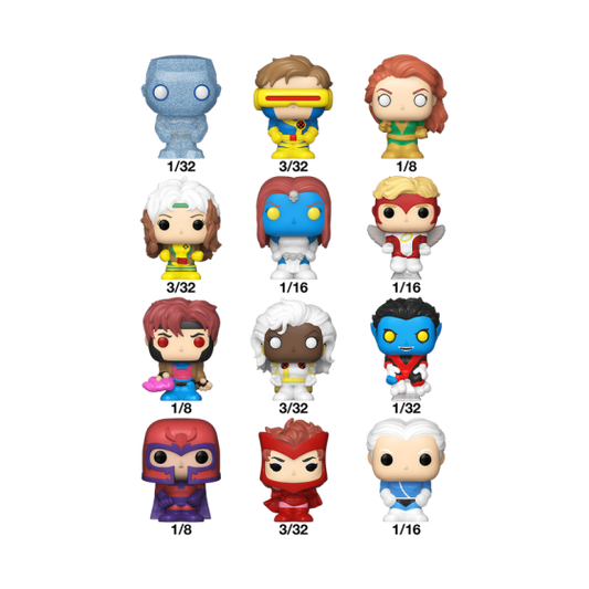 X-Men 32pc PDQ Funko Bitty Pop! Singles Vinyl Figures