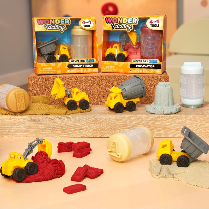 Wonder Factory Never Dry Construction Trucks Assortment - Image