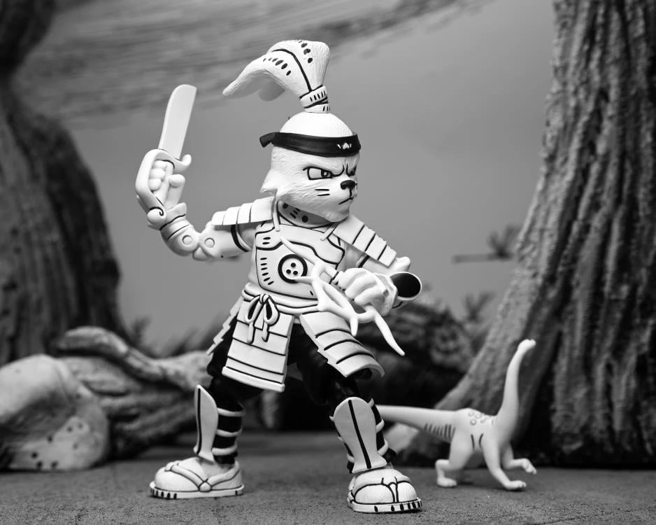 NECA TMNT Usagi Yojimbo Samurai Usagi Black and White 7" Action Figure