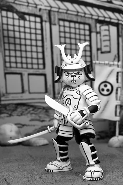 NECA TMNT Usagi Yojimbo Samurai Usagi Black and White 7" Action Figure