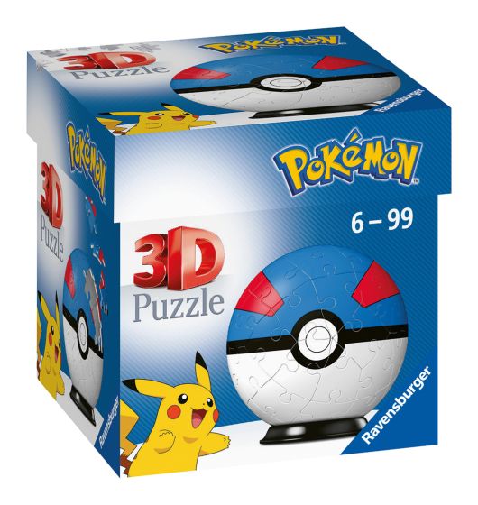 Pokemon Great Ball 54 Piece 3D Puzzle