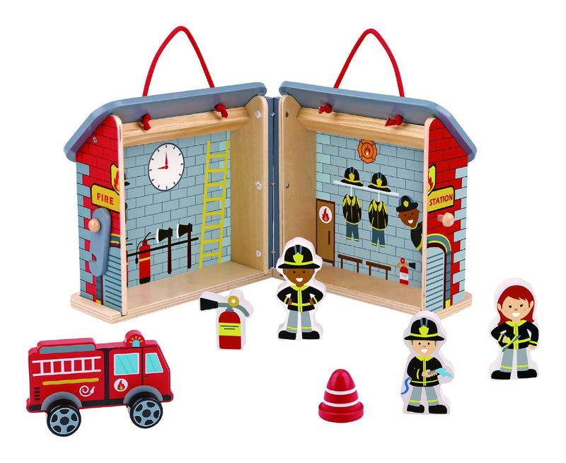 Wooden Foldable Fire Station - Image