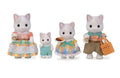 Sylvanian Families Latte Cat Family Toy Playset for Ages 3 and Up, side angle