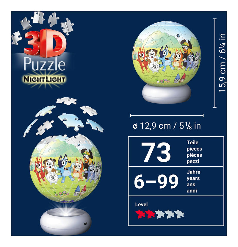 Bluey 3D Puzzle Night Light - Image