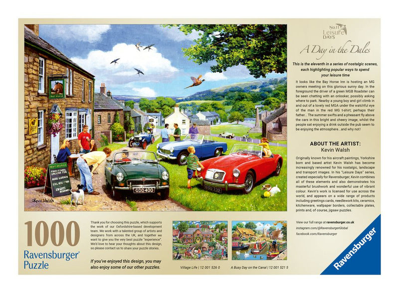 Leisure Days No.11 A Day In The Dales 1000 Piece Jigsaw Puzzle, side angle