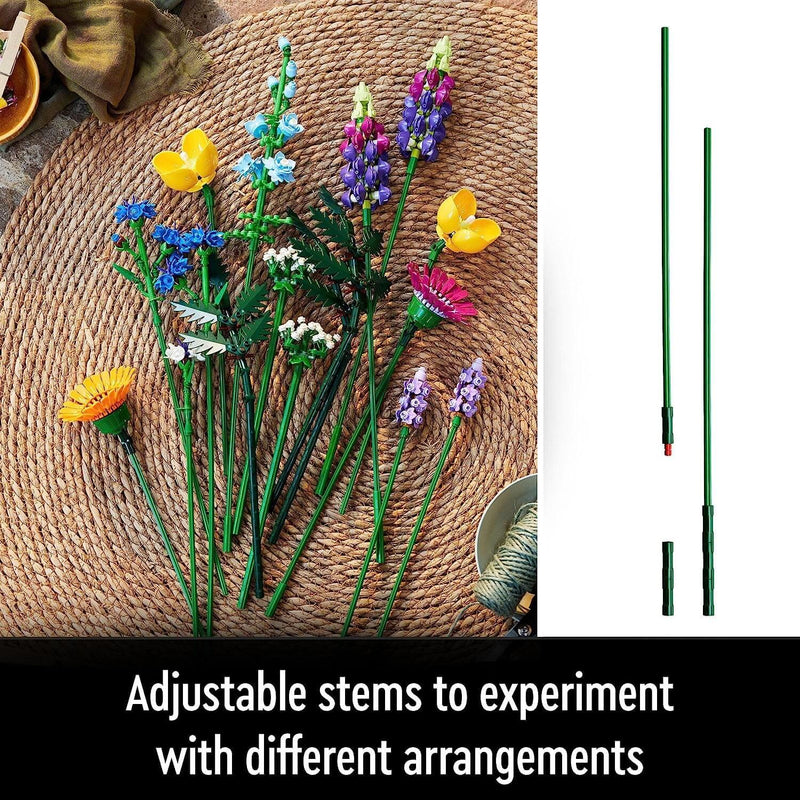 Lego Botanicals 10313 Wildflower Bouquet Set for Adults Ages 18 and Up, in display
